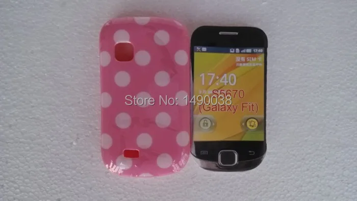 OEEKOI чехол в горошек задняя крышка для Samsung Galaxy Fit S5670 мягкий бесплатно|case free|case for