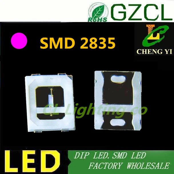 Розовый 0 2 Вт 2835 SMD LED 3 мм чисветодиодный led s(CE & Rosh) 200 шт. Бесплатная доставка|led street