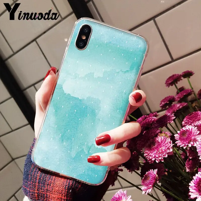 11pro MAX Акварельная задняя крышка для телефона мягкие чехлы из ТПУ Apple iPhone 8 7 6 6S Plus X