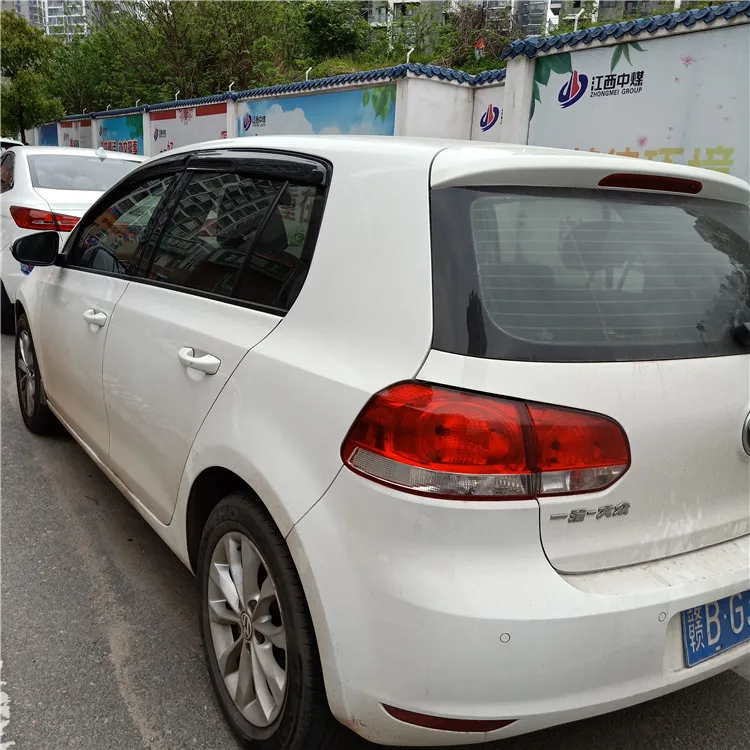 Для Volkswagen Golf 6 Пластиковый оконный козырек вентиляционные шторы Защита от солнца и дождя для GOLF 6 авто щиток для двери 4 шт./компл