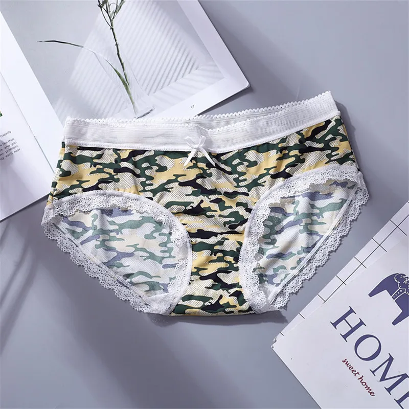 PRTYWB New Seamless Panties Women Briefs Printed Flower Underwear Lace Cotton Panty Lingerie Culotte Femme bragas mujer |