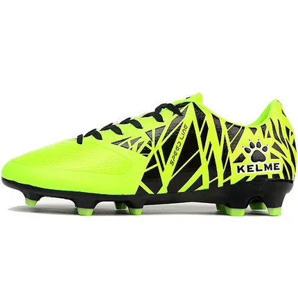 KELME, детские кроссовки, серия, для мальчиков и девочек, футбольная обувь, для детей, AG& TF, для улицы, для футбола, профессиональная тренировочная спортивная обувь, K97C - Цвет: Fluorescence Yellow