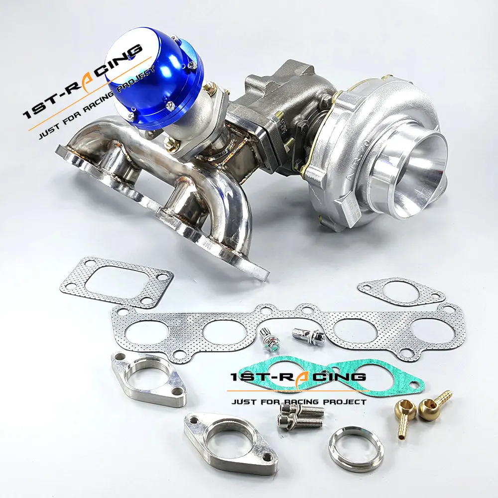 Выпускной коллектор GT35 Turbo + T3 Отходная дверь 38 мм для Toyota 2RZ-FE 2.4L / 3RZ-FE 2.7L |