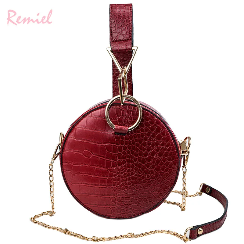 Новинка 2018 модная женская круглая Сумка тоут Женская Роскошная сумка из