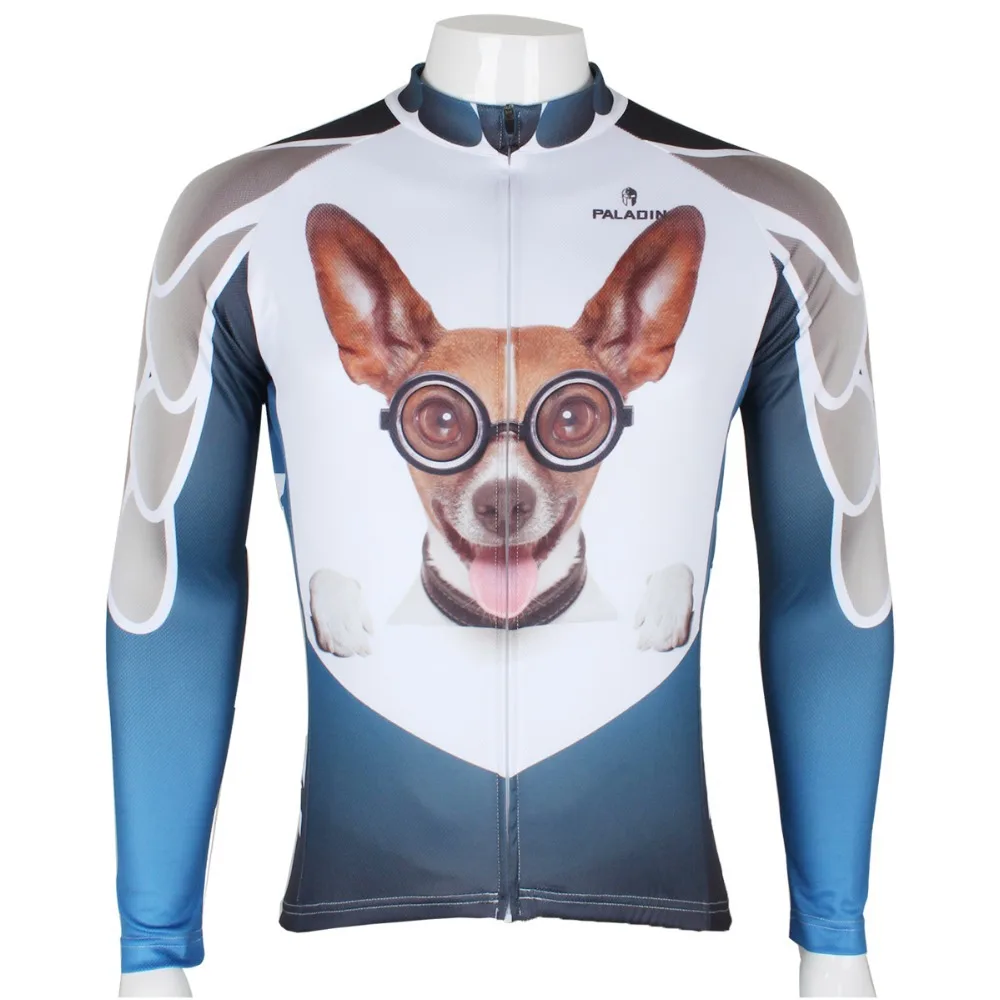 PALADIN &quot 3D Puppy Mens Long Sleeve Cycling Jersey Bike Shirt Clothing | Спорт и развлечения