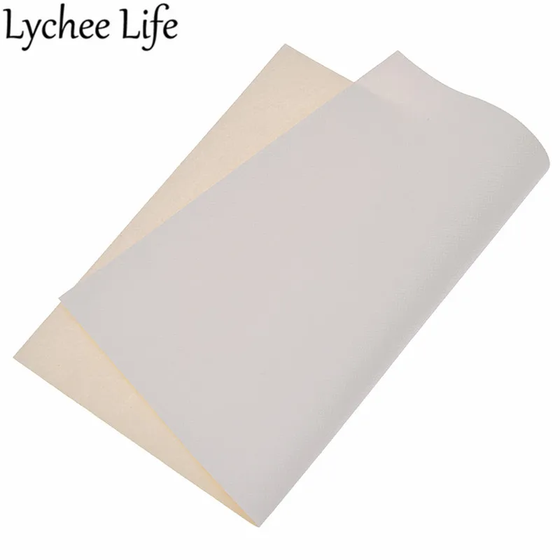 6 Lychee Life 29x21 см Синтетическая кожа ткань A4 сплошной цвет ПВХ ткань DIY для пошива домашней одежды одежда аксессуары поставки - Цвет: 6