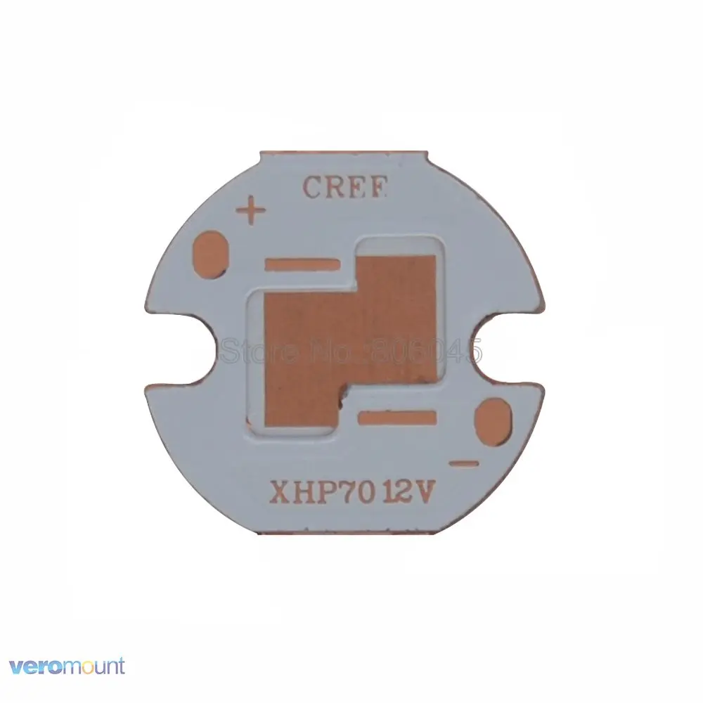20 шт./лот! Светодиодный теплоотвод для печатной платы Cree XHP70 или XHP70.2 медный