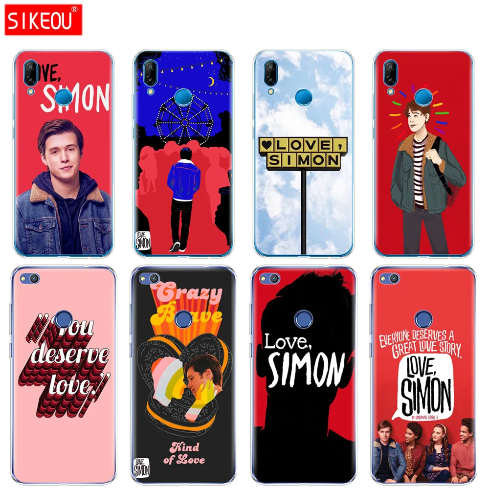 Силиконовый чехол для телефона Huawei P20 P7 P8 P9 P10 Lite Plus Pro 2017 P Smart Love Simon - купить по