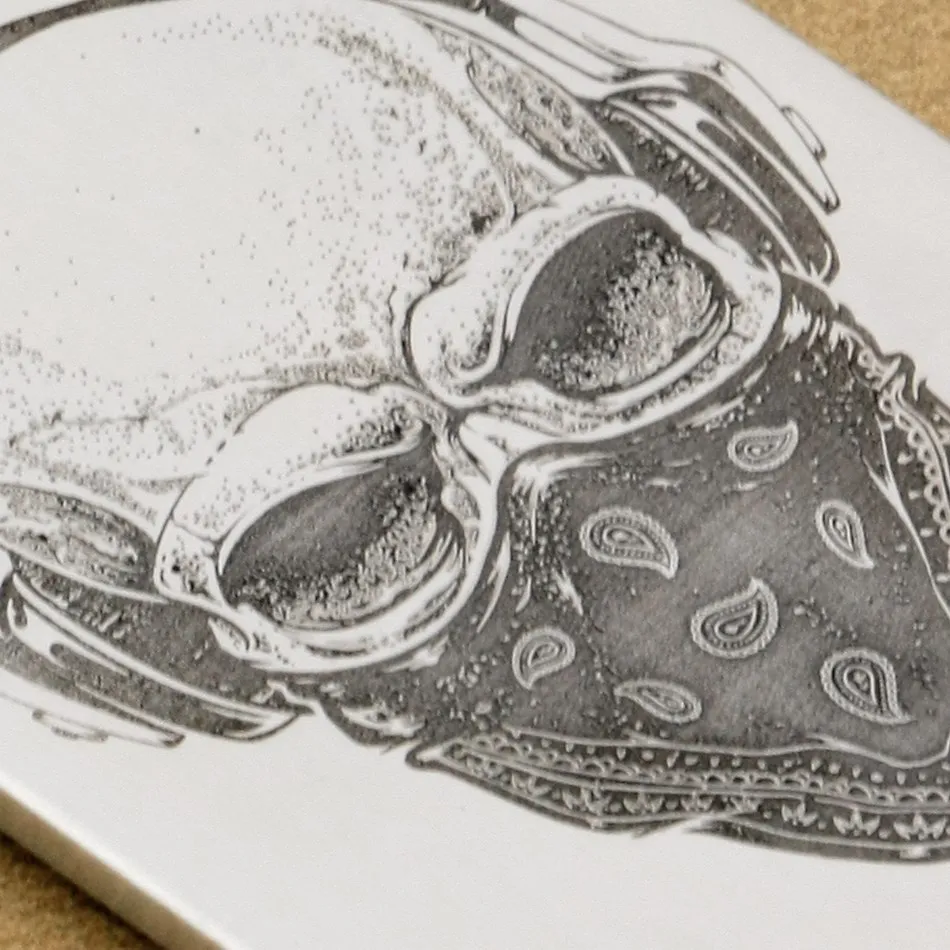 Яркая деталь Мужская подвеска из нержавеющей стали 316L в стиле панк с черепом 9x201