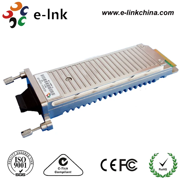 XENPAK 10GBASE-LR SC 1310 нм поддерживает длину соединения 10 километров на стандартном