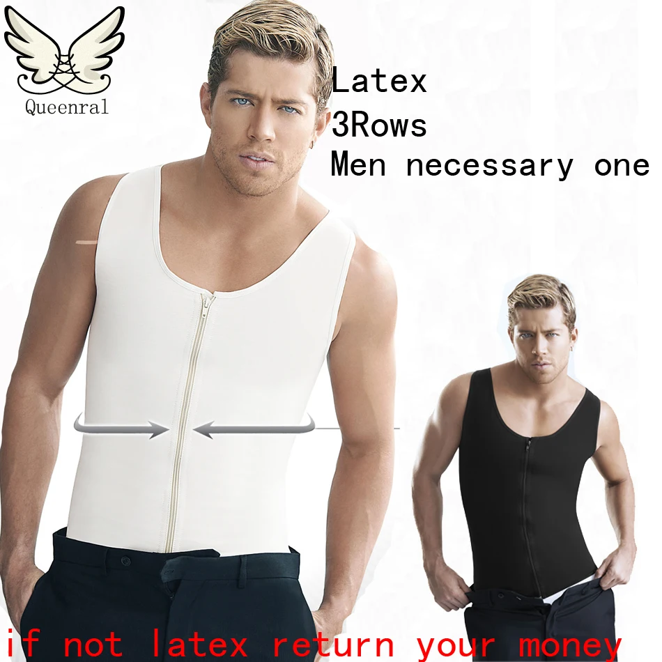 Утягивающий корсет для тела мужской латексный тренажер талии утягивающий