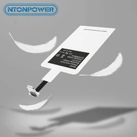 ntonpower qi wireless charger receiver for iphone 5 6 7 micro usb type c universal fast wireless charger adapter receiver module