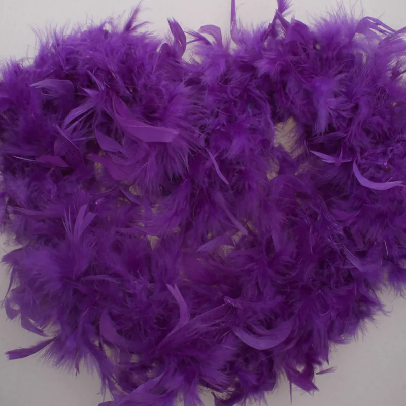 purple 1 шт. 37 г 2 ярдов/длина турецкие перья питона, использование: свадебные, вечерние, украшение дома, шарф, все виды цветов на выбор - Цвет: purple