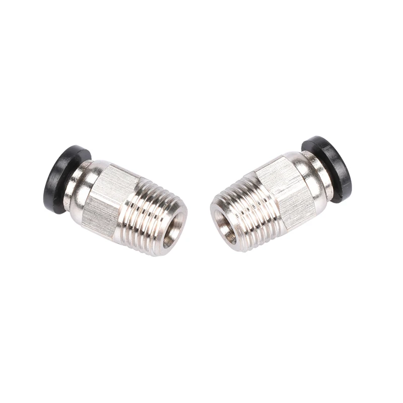 

Pneumatic Connector PC4-01 M10 1.75mm 3mm PTFE Tube quick coupler j-head Fitting for 3d V6 j-head remote hotend bowden extruder