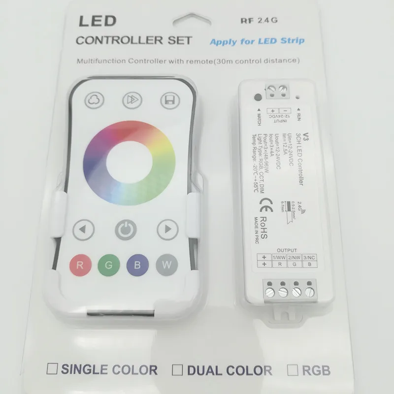 Контроллер светодиодной RGB ленты V3 + с ресивером 2 4 ГГц|Контролеры RGB| |
