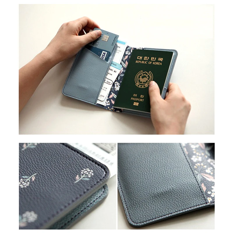 Обложка для паспорта с мультяшным фламинго из ПУ кожи|bank card bag|passport holderpassport package |