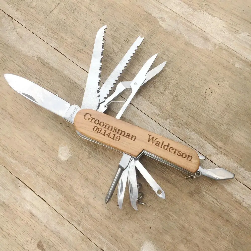Персонализированные карманные ножи с гравировкой Многофункциональные для