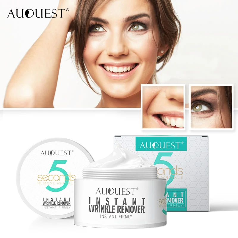 

10PCS AuQuest 5 Seconds Wrinkle Remover Instant Firmly Peptide Anti-aging Moisturizing Remove Fineline Face Cream Skin Care