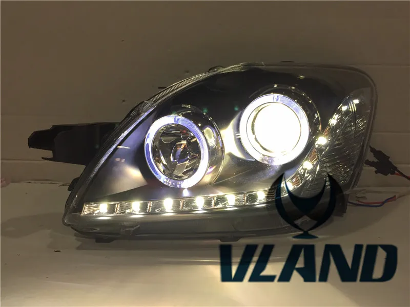 Автомобильный головной светильник VLAND от производителя для Vios, светодиодный головной светильник 2008 2013 для Yaris, головной светильник с ксеноновыми линзами для проектора