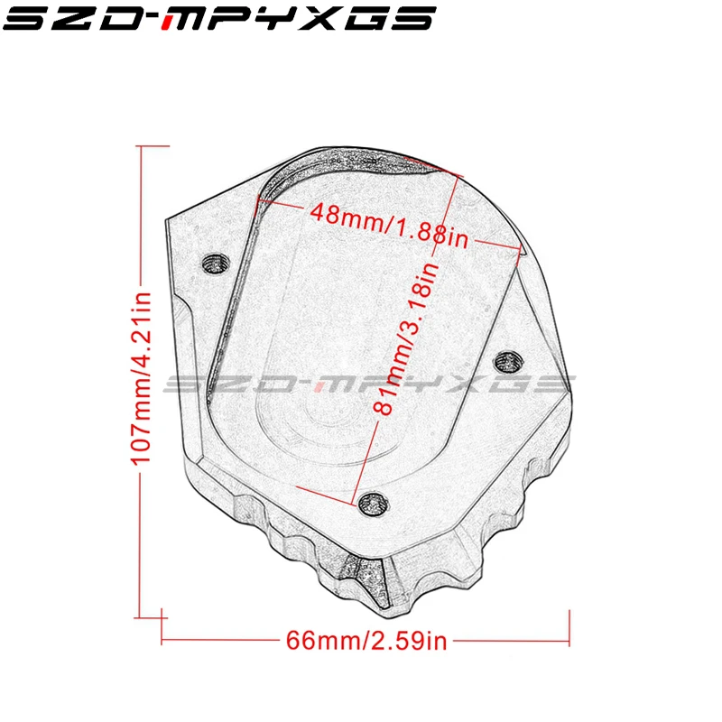 CNC Подножка для ног боковая подставка расширения опорная BMW R 1200 GS R1200GS LC Adv 1250 R1250GS