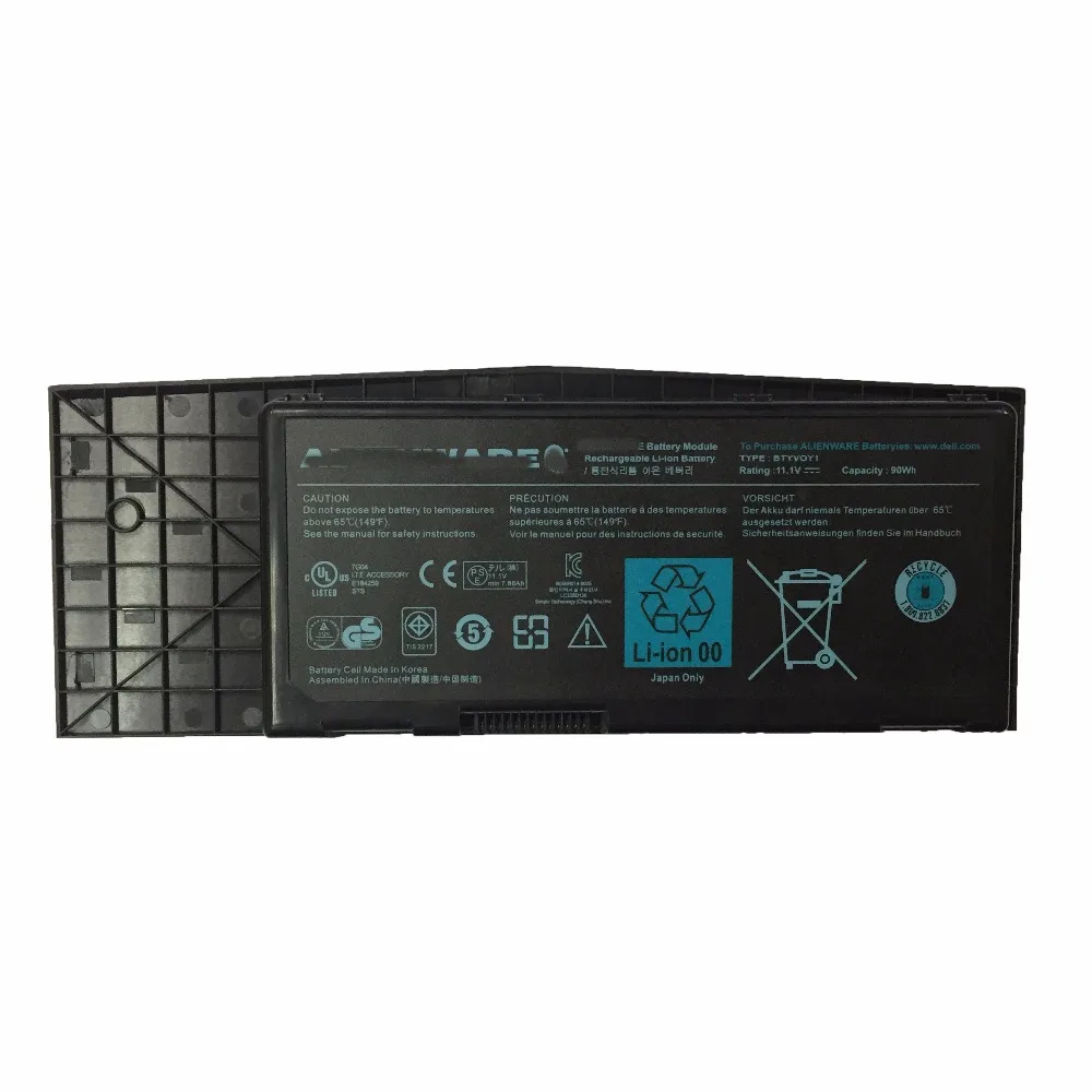 11,1 В 90Wh/9 ячеек BTYVOY1 Аккумулятор для ноутбука Dell Alienware M17x R3 R4 Тип C0C5M 318-0397