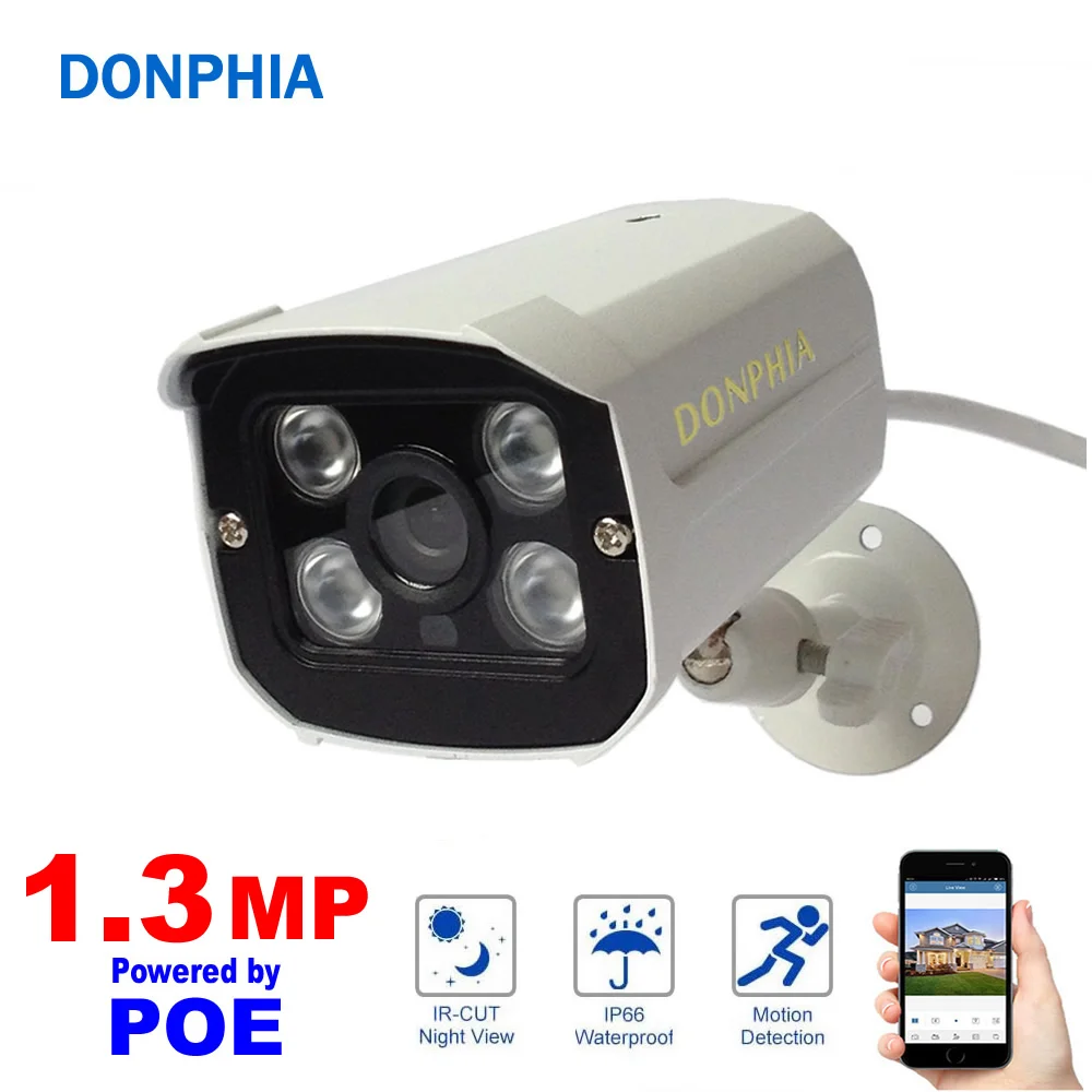 Водонепроницаемая IP камера видеонаблюдения 960 МП POE P P2P 48 В|Камеры