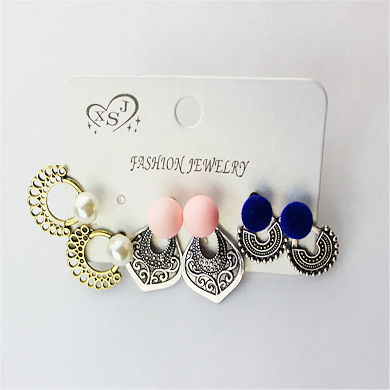 Новые женские модные украшения опт Серьги пусеты для девушек на день рождения