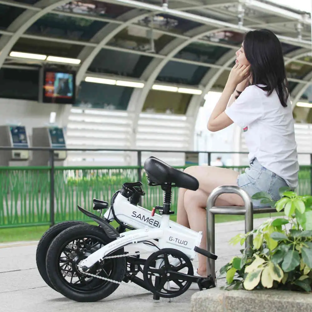 [PL шток] Samebike YINYU14 Умный складной электрический велосипед 8Ah ebike 250 Вт 25 км/ч 35 км