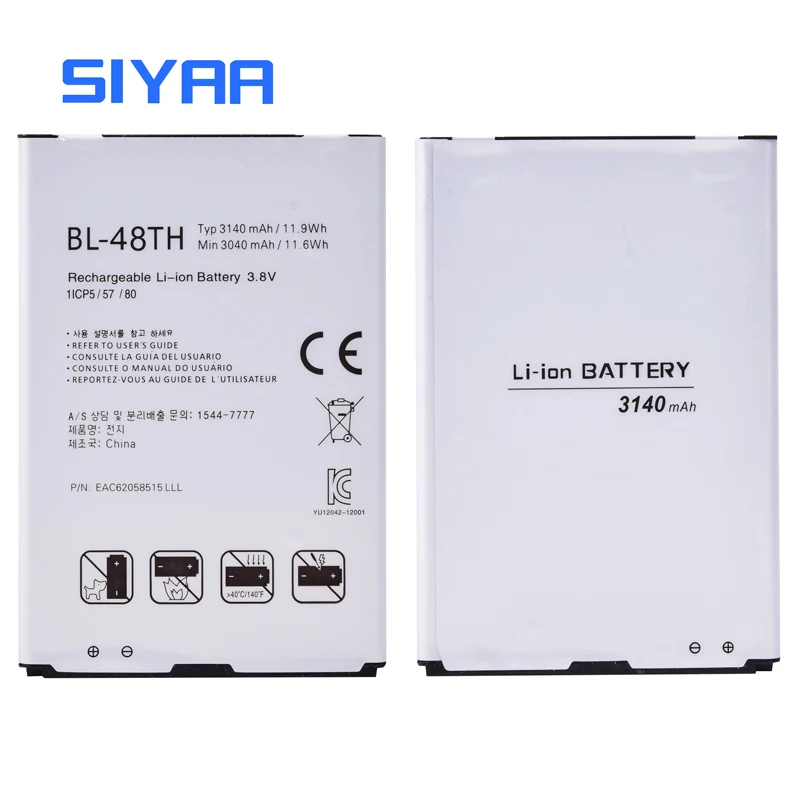 Оригинальный SIYAA BL-48TH батарея для LG Optimus E977 E940 E980 E985 E986 E988 F240 F240K F240S BL48TH BL 48TH сменный