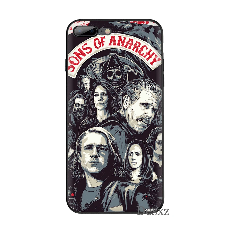 B6 Силиконовый ТПУ чехол для телефона Sons Of Anarchy для iPhone 11 Pro X XS Max XR iPhone 6 6s 7 8 Plus 5 5S SE защитный чехол - Цвет: B6