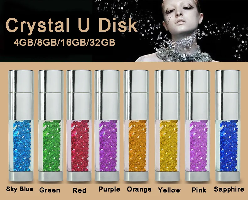 Мини USB флэш накопитель Алмазный бизнес флешка Имитация Алмазная ручка 4 ГБ 8 г 16