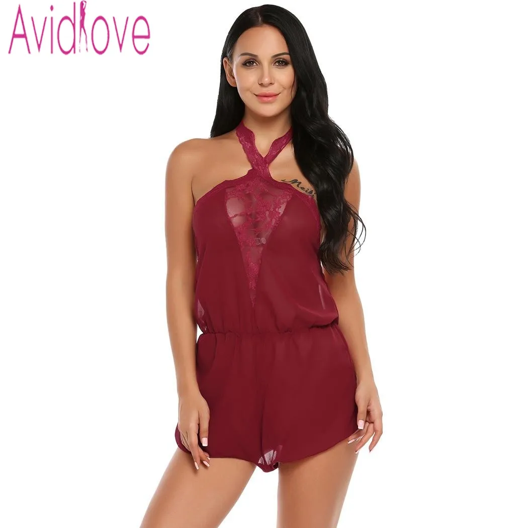 Avidlove Сексуальное нижнее Белье для сна женское Неглиже Ночная сорочка кружевное