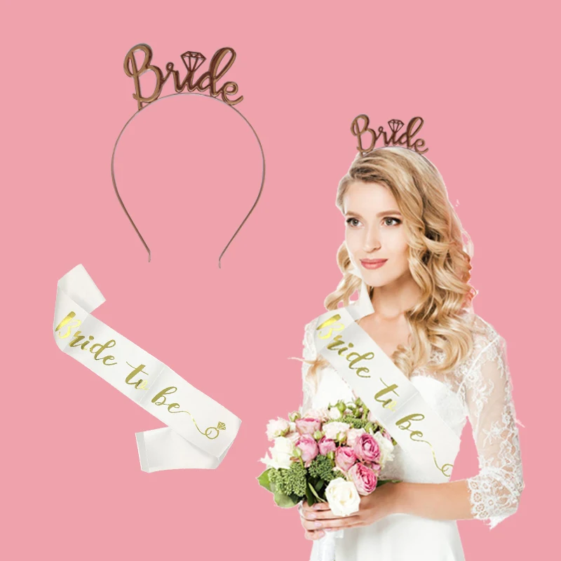 Chicinlife розовое золото буквы "Bride to be" Фольга шар детский ободок-Тиара девичник вечерние украшения Свадебные Душ Поставки