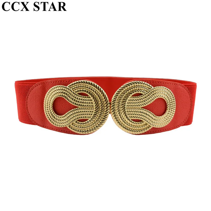 CCX STAR Для женщин эластичный пояс Металл Пояс Элегантный талии Широкие пояса