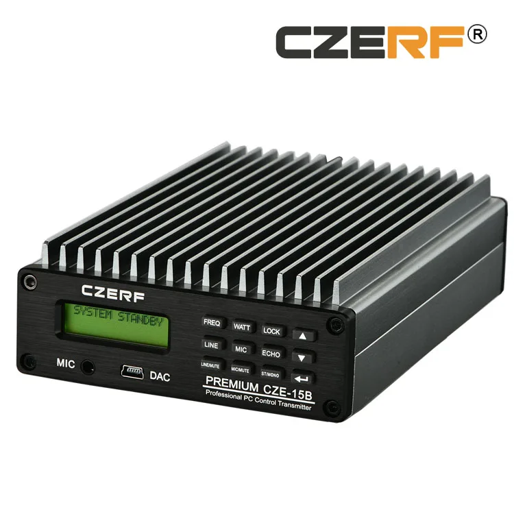 

CZE-15B 15w wireless Car fm transmitter with line out function TNC Connector 87-108MHz Adjustable