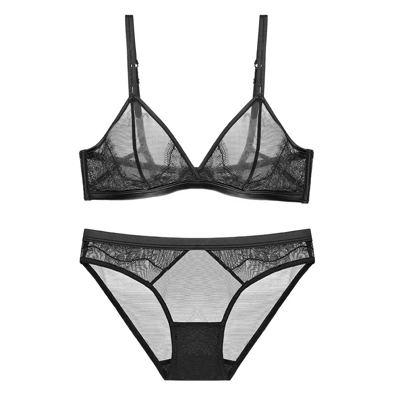 2018 новый стиль Нижнее белье Глубокий v-образным вырезом кружева комплект с