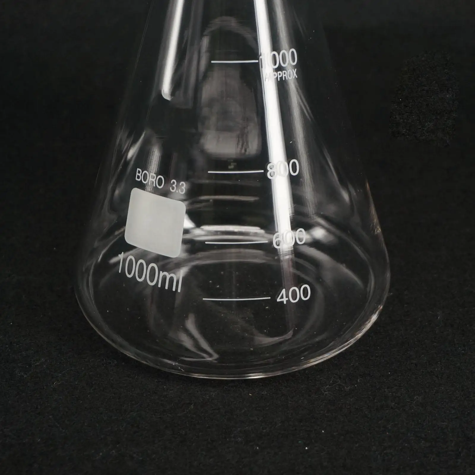 1000 мл коническая фляга Erlenmeyer G3.3 лабораторные принадлежности из боросиликатного