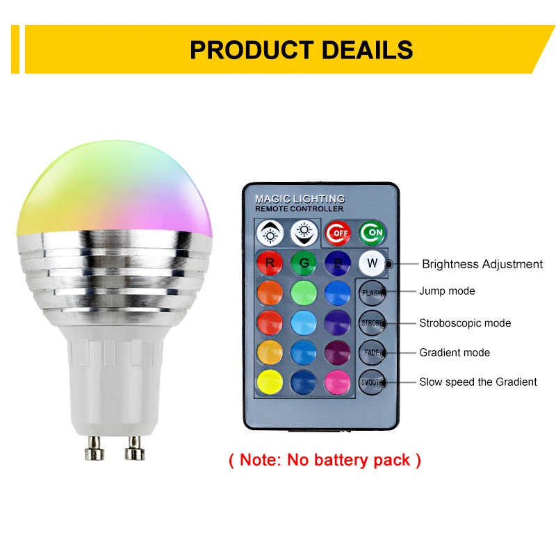 E27 E14 RGB светодиодный лампы 16 Цвет Сменные Spotlight AC85-265V затемнения Новинка Праздник