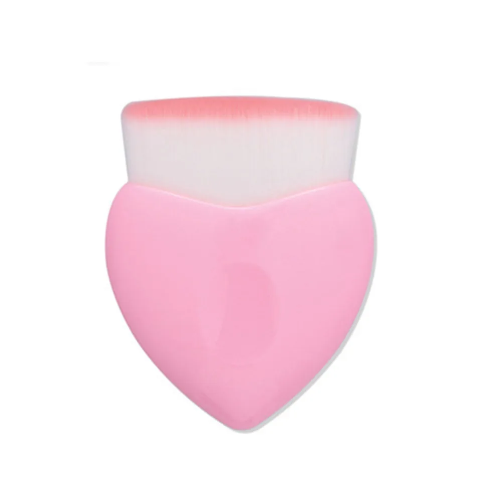 Розовые кисти для макияжа в форме сердца русалочки пудры румян основы