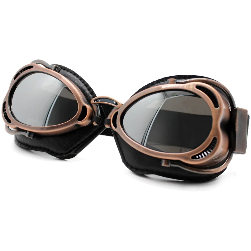 style 4 Goggles Nordson мотоциклетные очки шлем стимпанк медные летающие очки винтажные очки пилот байкер очки защитное снаряжение очки - Цвет: style 4 Goggles