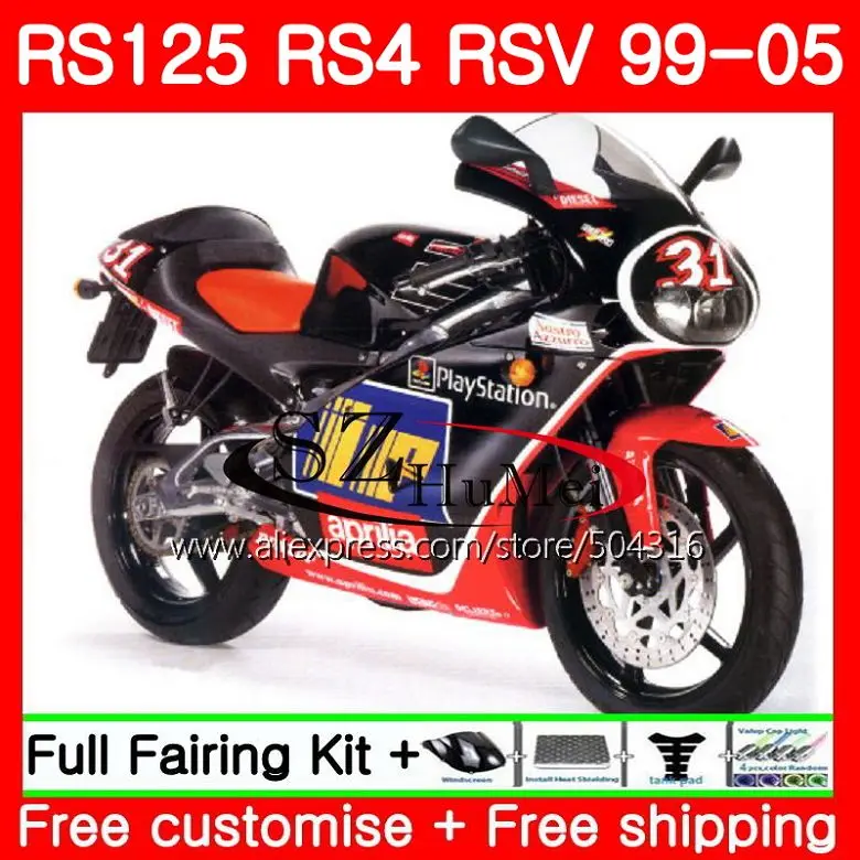 Корпус для Aprilia RS 125 1999 2000 2001 TOP blk red 2002 2003 84SH22 RS4 RSV125 RS125 99 00 01 02 03 04 05 обтекатели|body