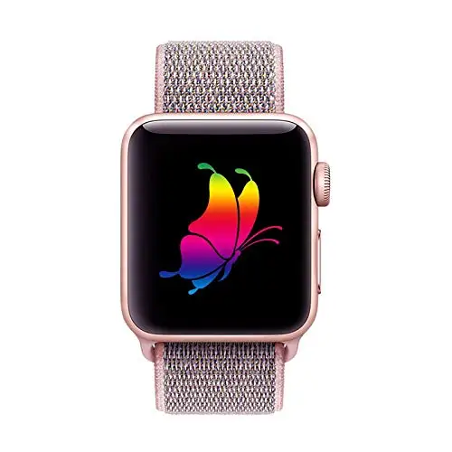 Sand Pink Спортивная петля KeBitt для apple watch 38 мм 42 мм нейлоновый мягкий дышащий для iWatch 5 сменный спортивный ремешок series4 3 2 1 44 мм - Цвет ремешка: Sand Pink