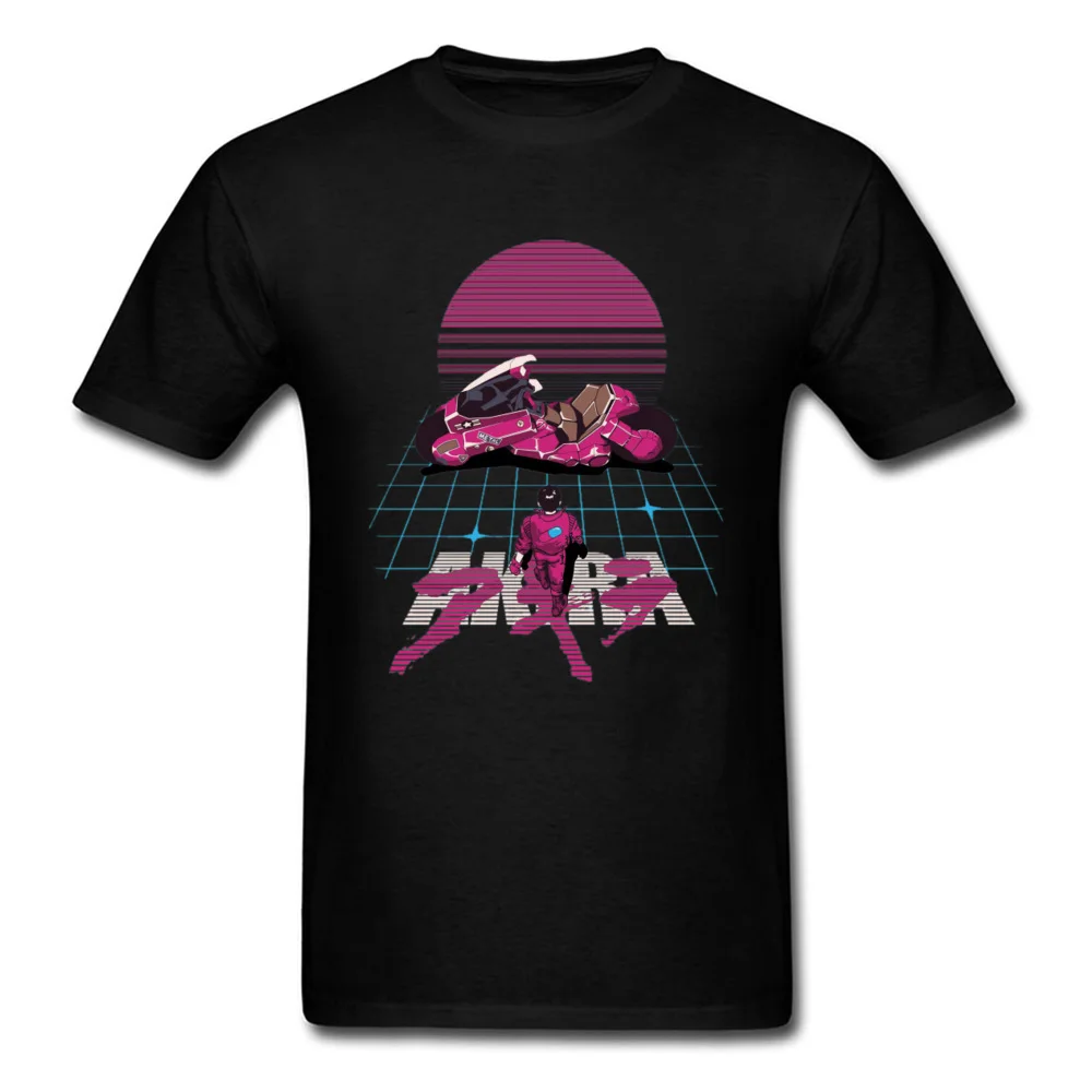 Футболка Акира Vaporwave футболка мужские топы хип-хоп футболки высокая скорость мото байкер футболка хлопок черный уличная одежда японского аниме