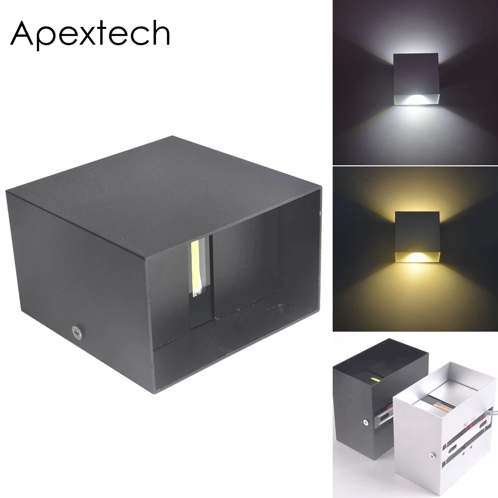Apextech геометрический светодиодный COB настенный светильник 12 Вт квадратный