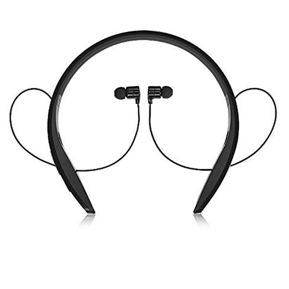 Беспроводные Bluetooth стерео наушники A2DP спортивные с кольцевым воротником