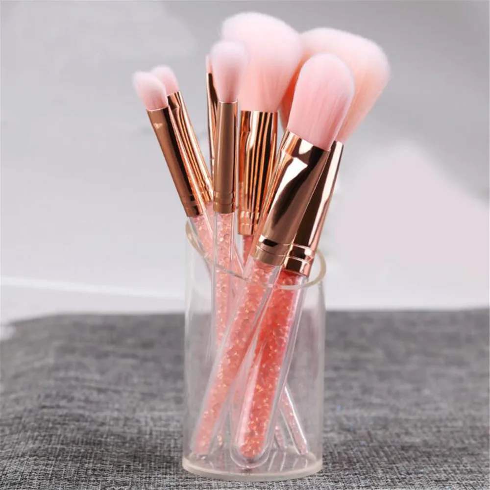 Набор кистей для макияжа VANDER 7Pcs Sand Drill Makeup Brushes Set Professional Make up Tools Cosmetic Beauty Face Brush Kits pinceaux maquillage on.