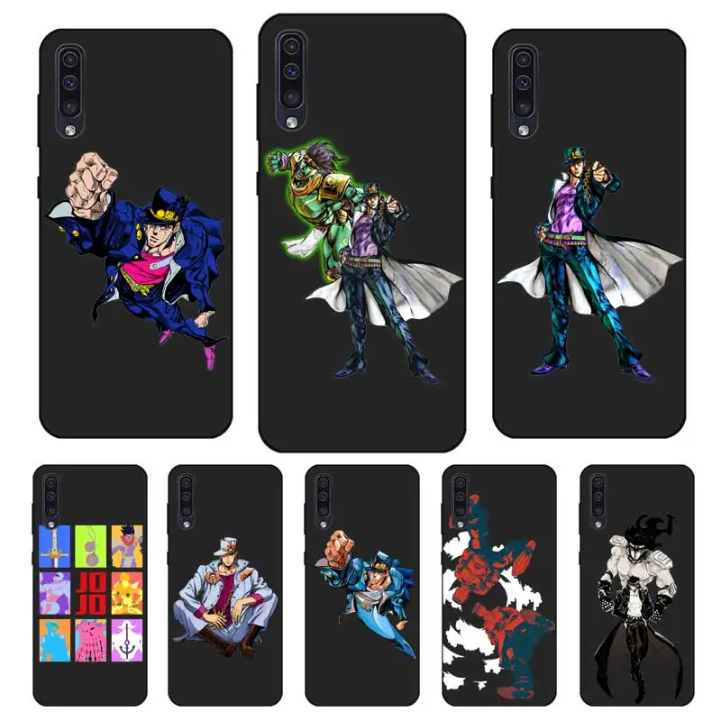 P104 Jojo странные приключения Черный силиконовый чехол для samsung Galaxy A6 A7 A8 A9 A10 A30 A40 A50