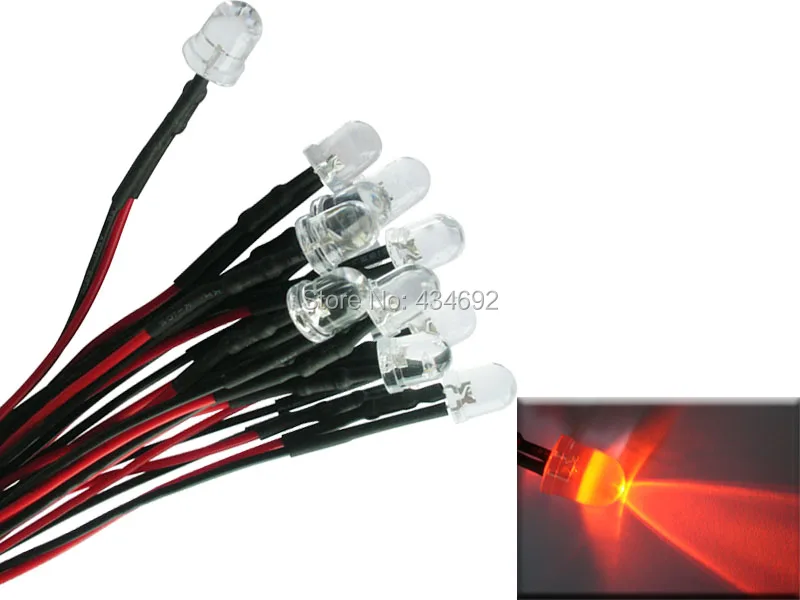 Высококачественные 10 мм оранжевые Предварительно Проводные резисторы