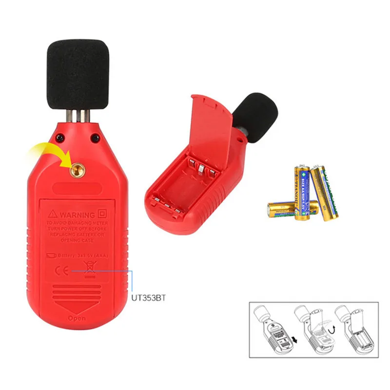 UNI T UT353BT измеритель уровня звука цифровой Bluetooth шума Тестер 30 130дб децибел