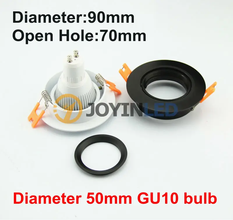 10 шт. квадратный черный/серебристый цвет алюминиевая рамка Led кронштейн